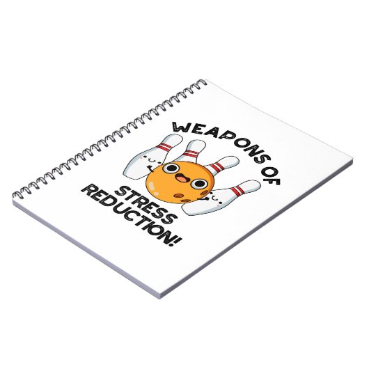 Carnet Armes de réduction du stress Bowling drôle drôle P (Côté gauche)