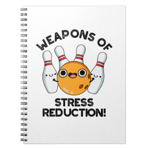 Carnet Armes de réduction du stress Bowling drôle Pun