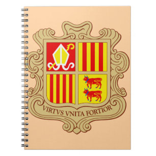 Carnet Armoiries de l'Andorre, coprincipauté historique