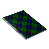 Carnet Armstrong tartan bleu et vert plaid (Côté Droit)