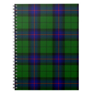 Carnet Armstrong tartan bleu et vert plaid