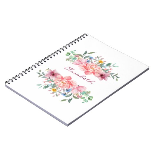 Carnet Arrangement de fleurs (Côté gauche)