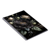 Carnet Arrangement gothique Rose Fleur noire (Côté Droit)