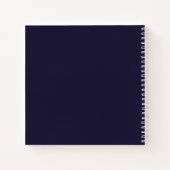 Carnet Arrêtez de rêver, commencez à faire bleu foncé (Dos)