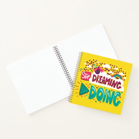 Carnet Arrêtez De Rêver, Commencez À Faire Jaune (Intérieur)