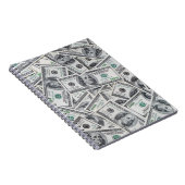 Carnet Arrière - plan 100 Dollars. (Côté Droit)