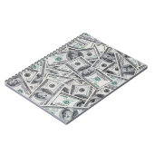 Carnet Arrière - plan 100 Dollars. (Côté gauche)