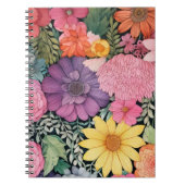 Carnet Arrière - plan à fleurs de printemps. (Devant)