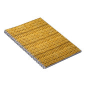 Carnet Arrière - plan à la mode texturé Jaune (Côté Droit)