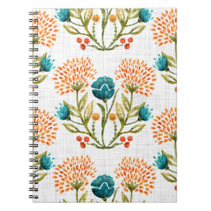 Carnet Arrière - plan à motif de fleur aquarelle. Peint à