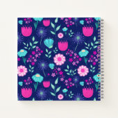 Carnet Arrière - plan à motif floral mignon (Dos)