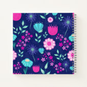 Carnet Arrière - plan à motif floral mignon (Dos)