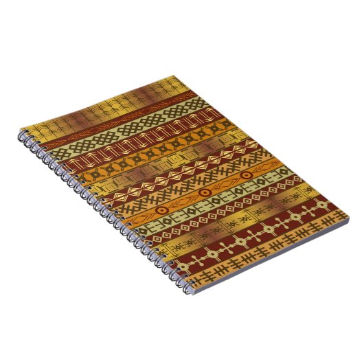 Carnet Arrière - plan à motifs ethniques africains (Côté Droit)