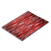 Carnet arrière - plan abstrait. arrière - plan rouge avec (Côté gauche)