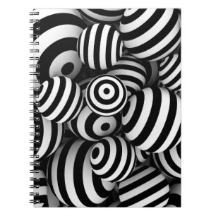 Carnet Arrière - plan abstrait blanc avec boules et lin n