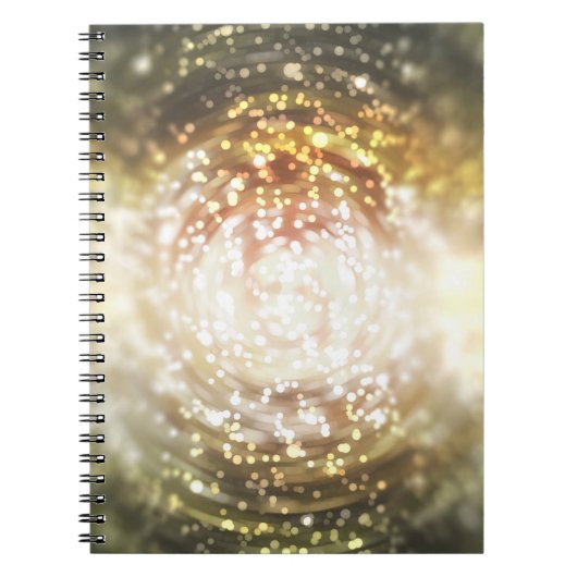 Carnet arrière - plan abstrait de flou or, avec boke déco (Devant)