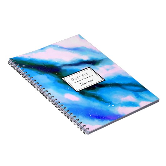 Carnet Arrière - plan Abstrait de l'espace extra-atmosphé (Côté Droit)