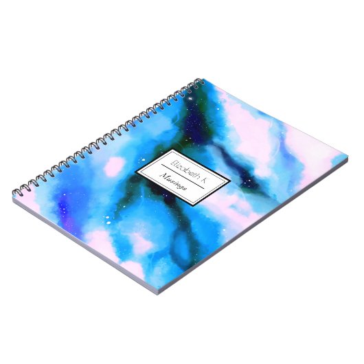 Carnet Arrière - plan Abstrait de l'espace extra-atmosphé (Côté gauche)