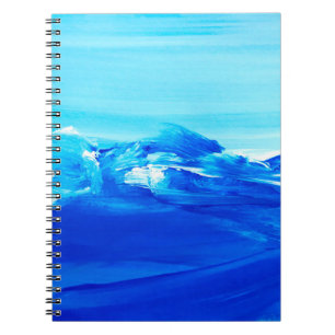 Carnet arrière - plan Abstrait de peinture d'art bleu. L'