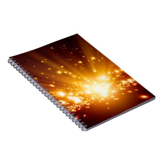 Carnet arrière - plan Abstrait - lumières orange vif, ba (Côté Droit)