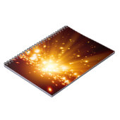 Carnet arrière - plan Abstrait - lumières orange vif, ba (Côté gauche)