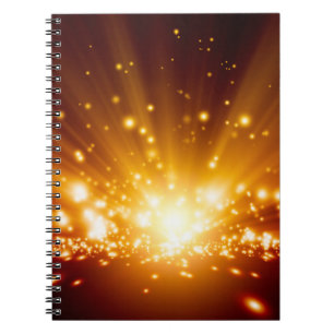 Carnet arrière - plan Abstrait - lumières orange vif, ba