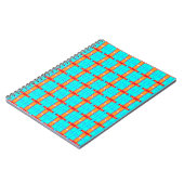 Carnet arrière - plan abstrait | motif en vichy multicolo (Côté gauche)