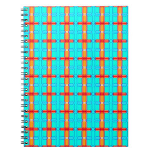 Carnet arrière - plan abstrait motif en vichy multicolo