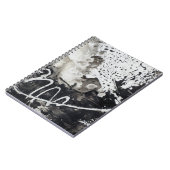 Carnet arrière - plan Abstrait noir et blanc (Côté gauche)