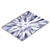 Carnet arrière - plan abstrait violet. étoile à explosion (Côté gauche)