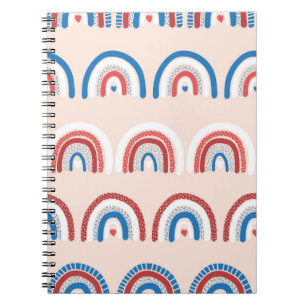 Carnet Arrière - plan arc-en-ciel enfant sans soudure. ha