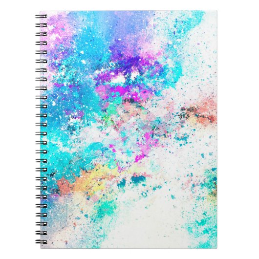 Carnet Arrière - plan art aquarelle abstraite (Devant)