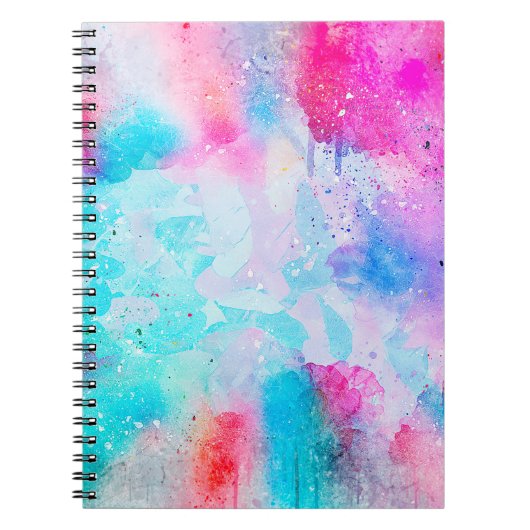 Carnet Arrière - plan art aquarelle abstraite (Devant)