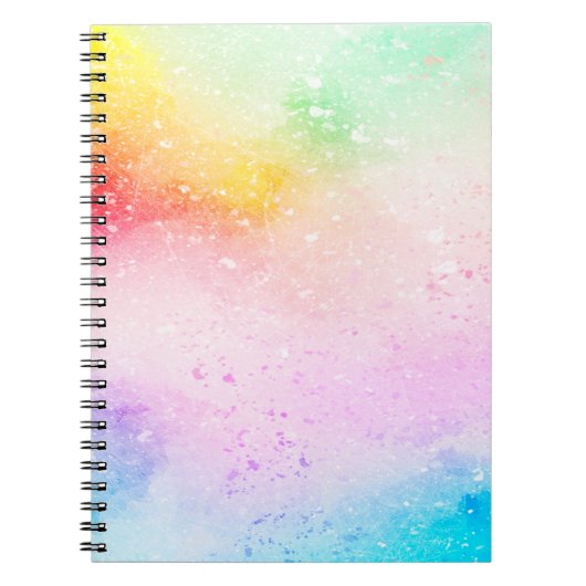 Carnet Arrière - plan art aquarelle abstraite (Devant)