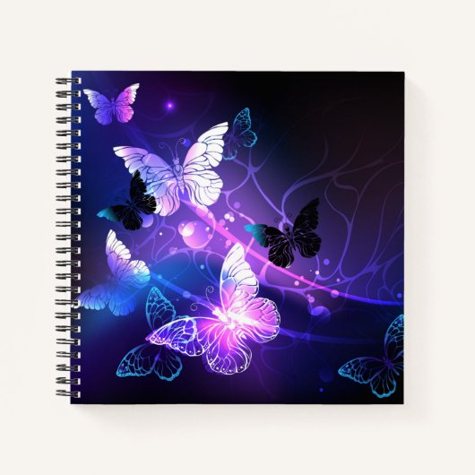 Carnet Arrière - plan avec papillons de nuit (Devant)