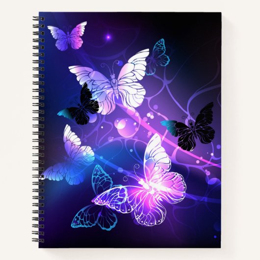 Carnet Arrière - plan avec papillons de nuit (Devant)