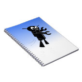 Carnet Arrière - plan Black Flying Robot Blue Sky (Côté Droit)