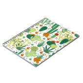 Carnet Arrière - plan blanc cactus : Graphiques Vintages. (Côté gauche)