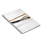 Carnet arrière - plan blanc, réflexion (Côté Droit)