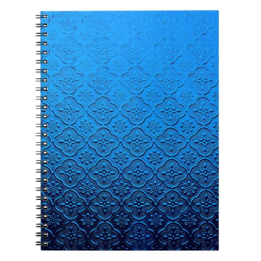 Carnet arrière - plan bleu (Devant)
