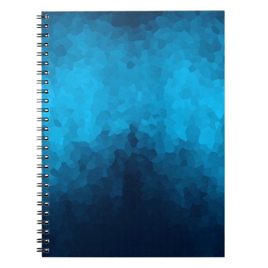 Carnet Arrière - plan bleu cristallisé Abstrait (Devant)