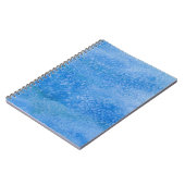 Carnet Arrière - plan bleu d'aquarelle (Côté gauche)