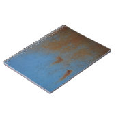 Carnet Arrière - plan bleu rouillé (Côté gauche)