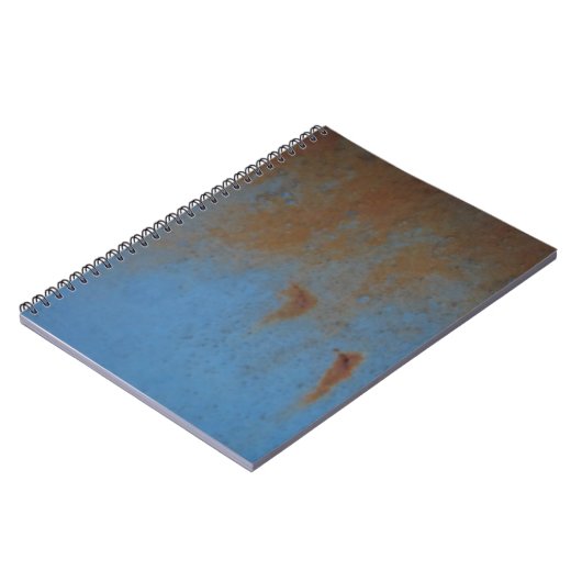 Carnet Arrière - plan bleu rouillé (Côté gauche)