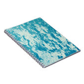 Carnet Arrière - plan bleu texturé en tissu dense. Con (Côté Droit)