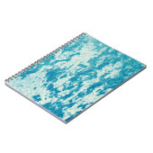 Carnet Arrière - plan bleu texturé en tissu dense. Con (Côté gauche)