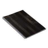 Carnet Arrière - plan brun rayé Steampunk (Côté Droit)