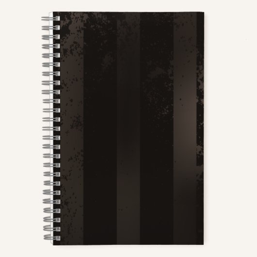 Carnet Arrière - plan brun rayé Steampunk (Recto)