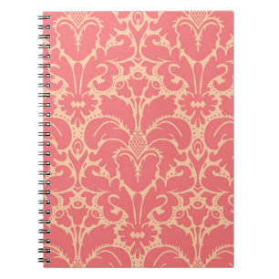 Carnet arrière - plan damassé de style baroque