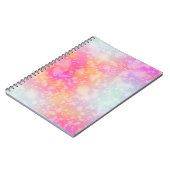 Carnet Arrière - plan d'aquarelle Abstraite rose et orang (Côté gauche)